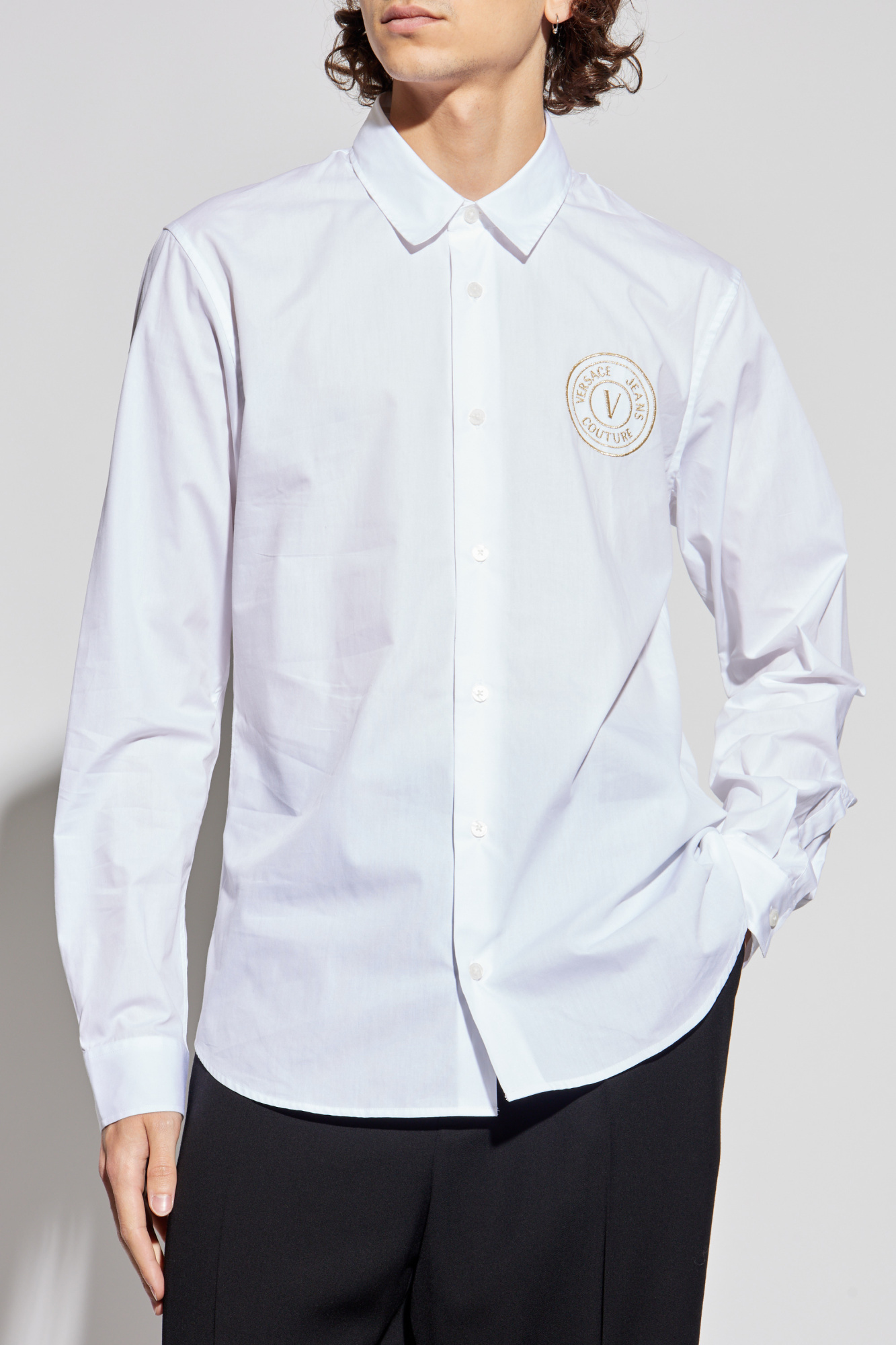 Versace Jeans Couture Shirt with embroidered logo | Men's